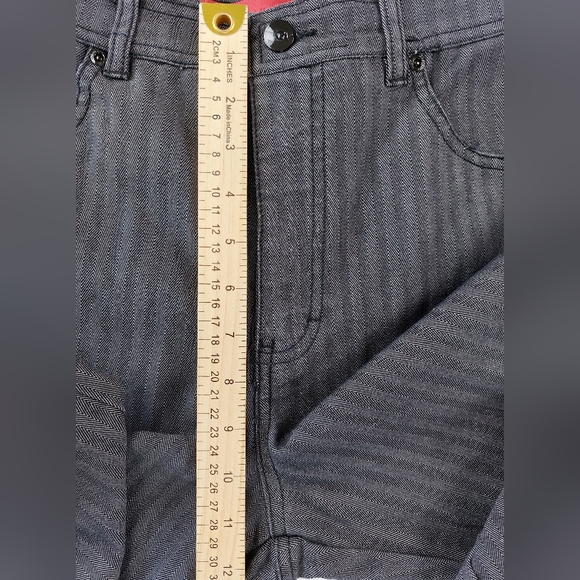 Gloria Vanderbilt Pants Womens Size 6 Medium Black Pinstripe Stretch Spandex - Picture 6 of 10